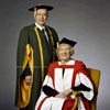Rod Fraser and Lois Hole in Convocation Robes