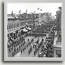 A First World War military parade marches down Stephen Avenue in 1917.