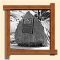 In September 1963, under the guidance of the late George Watson, the Lethbridge Historical Society and the Lethbridge Miners’ Library Inc. joined forces to place a permanent marker in the riverbottom to commemorate the start of the coal industry and to honor our coal pioneers. The Miners’ Cairn, unveiled by Nick Zubach and William Gibson, is shown.