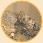 Rock sample from the Canadian Petroleum Interpretive Centre