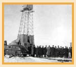 Opening day, Leduc No. 1 discovery well, February 13, 1947.