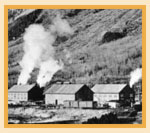 Coal mines at Bankhead, Alberta, circa 1912. The Bankhead mines were operated by the Pacific Coal Company, a subsidiary of the Canadian Pacific Railway. 