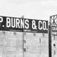 The P. Burns and Company packing plant in Calgary, Alberta, employed Italian immigrants.  c.1910s.  Photo courtesy of Glenbow Archives. 