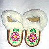 Beaded leather moccasins