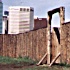 The palisade walls at Fort Calgary