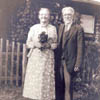 In 1903, John and Marie Kinna settled on a homestead north of Eckville. Here they are thirty years later.