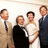 Left to right: Hendo, Rita, Eda and Arne, ca 1984. The family emigrated to the Eckville area in 1948.
