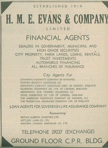 HME Evans and Company Ad