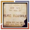 Tombstone Elise Ridsdale