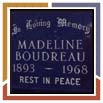 Pierre tombale Madeline Boudreau