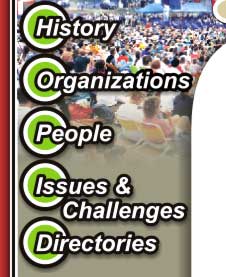 History, Organizations, People, Issues & Challenges and Directories