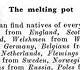 The 1951 edition of Vincenzo Grasso's Grammatica Ragionata della Lingua Inglese has, as one of the translation exercises a short paragraph on "The Melting Pot."