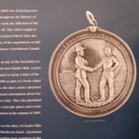 Treaty medal from the Treaty 8 Exhibit