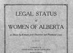Legal Status of Women in Alberta