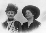 Emily Murphy with Emmeline Pankhurst, a famous British suffr