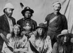Blackfoot Confederacy chiefs at Fort Macleod, Alberta, 1875.