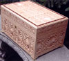 A large chip-carved box