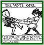 Bande dessine sur le suffrage des femmes du Grain Growers Guide, 1914.  Archives Glenbow.