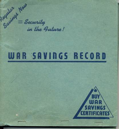 War Savings Record