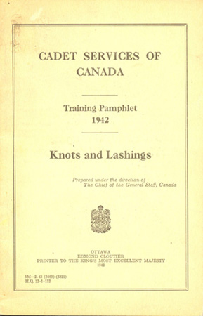 Training Pamphlet 1942. Knots and Lashes.