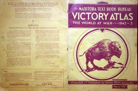 Manitoba Text Book Bureau Victory Atlas - The World at War