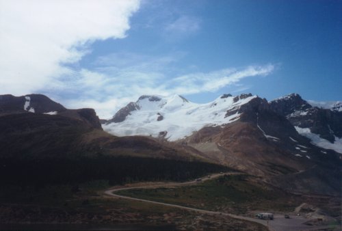 View of the Athabasca Glacier