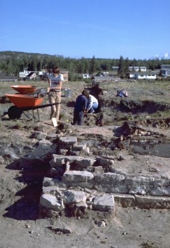 Excavations at Fort Chipewyan unearthed the foundations of the officers' quarters at the post.