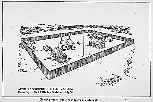 Artist conception of Fort Victoria