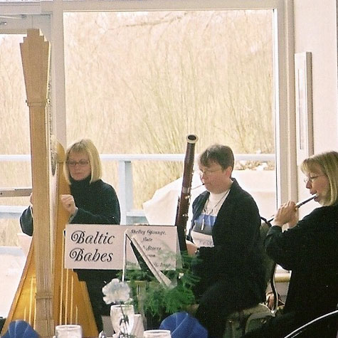 The Baltic Babes, members of the Edmonton Symphony Orchestra, entertain at Independence Day celebration in Edmonton,2002. Edith Stacey, middle, is of Estonian descent. 