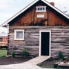 Estonian-built log house at Stettler Town & Country Museum