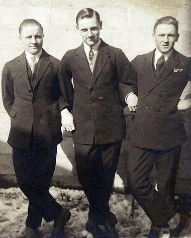 Arnold, Alfred and Voldemar Matiisen pictured in Estonia, ca 1929. Alfred emigrated to Alberta in 1929, and he was followed by twin brother Arnold in 1937, and Voldemar in 1948. 
