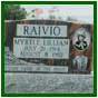 La tombe de Myrtle Raivio