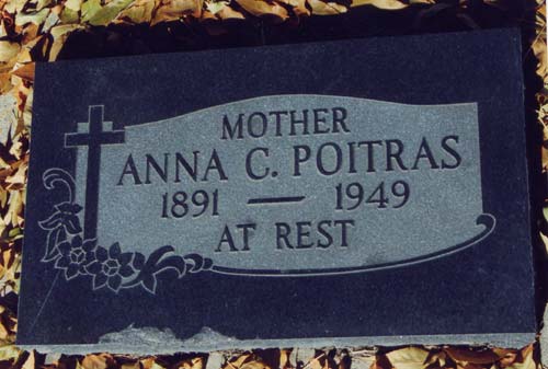 Tombstone Anna C. Poitras