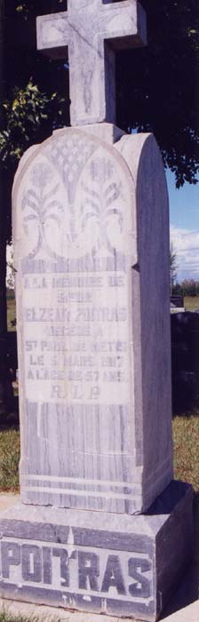 Tombstone Elzar Poitras