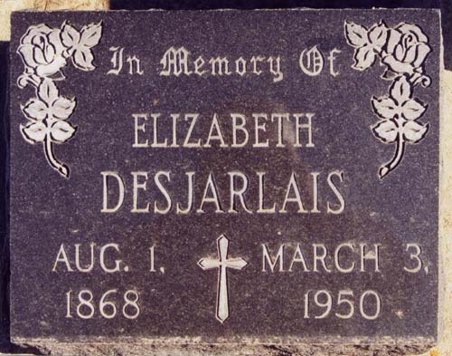 Tombstone Elizabeth Desjarlais