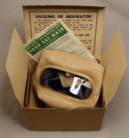 Gas Mask in Original Packaging with Instructions