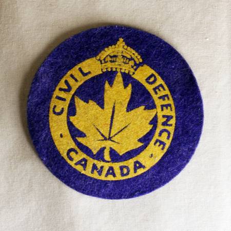 Blue/Gold Civil Defense Canada Patch