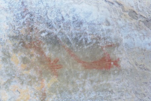 Pictographe hopi, sur les prcipices de la gorge Grotto.
