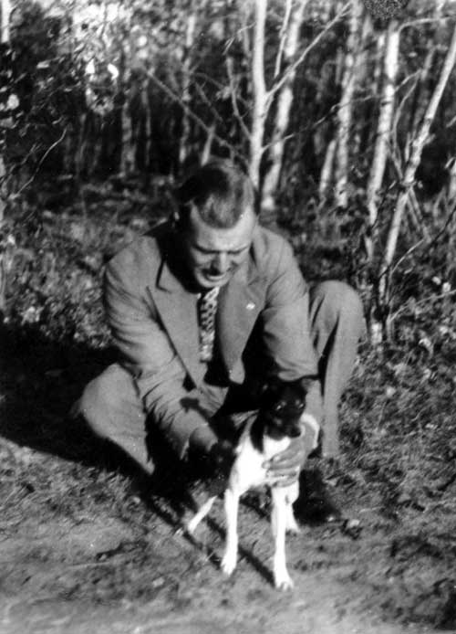 Ernest and dog