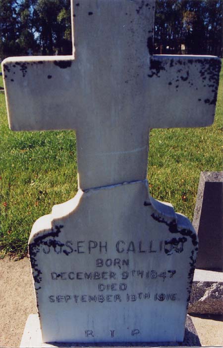 Tombstone Joseph Calliou