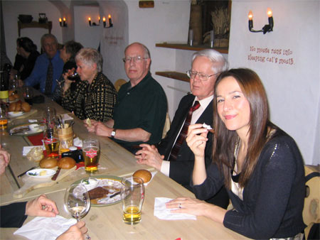 Members of the Alberta Estonian Heritage Society and friends during a memorable evening in Tallinn, 2007