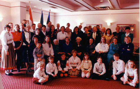 Calgary Estonians celebrate Estonian Independence Day, February, 1992