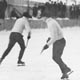 Ice hockey game, Mountain Park, Alberta.  c.1920-1930.  Photo courtesy of Glenbow Archives.