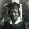 Katherine Henderson at graduation, 1947.