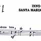 Sheet music for Inno a Santa Maria Goretti, composed by Fiore Vecchio.  Document provided by Fiore Vecchio.