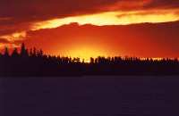 Sunset at Elk Island National Park