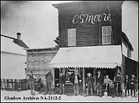 The general store in Olds, Alberta between 1890-1893.