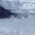 View of the path of the Athabasca Glacier.