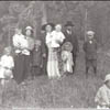 Members of the Erdman stop for a photograph at a family picnic in 1917.