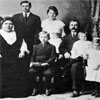 Helena and Jaan Kotkas family in 1915. Standing: Johannes and Maria. Sitting in front: Helena, Rudy, Jaan, Theresa (sitting on Jaans lap) and Louise.